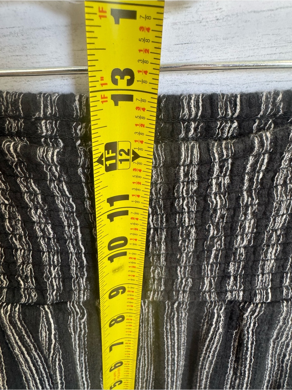 Billabong New Waves Stripe Wide Leg Pants Size Small Smocked Cotton Travel - Picture 10 of 15